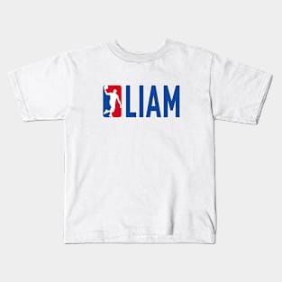 Liam NBA Basketball Custom Player Your Name T-Shirt Kids T-Shirt